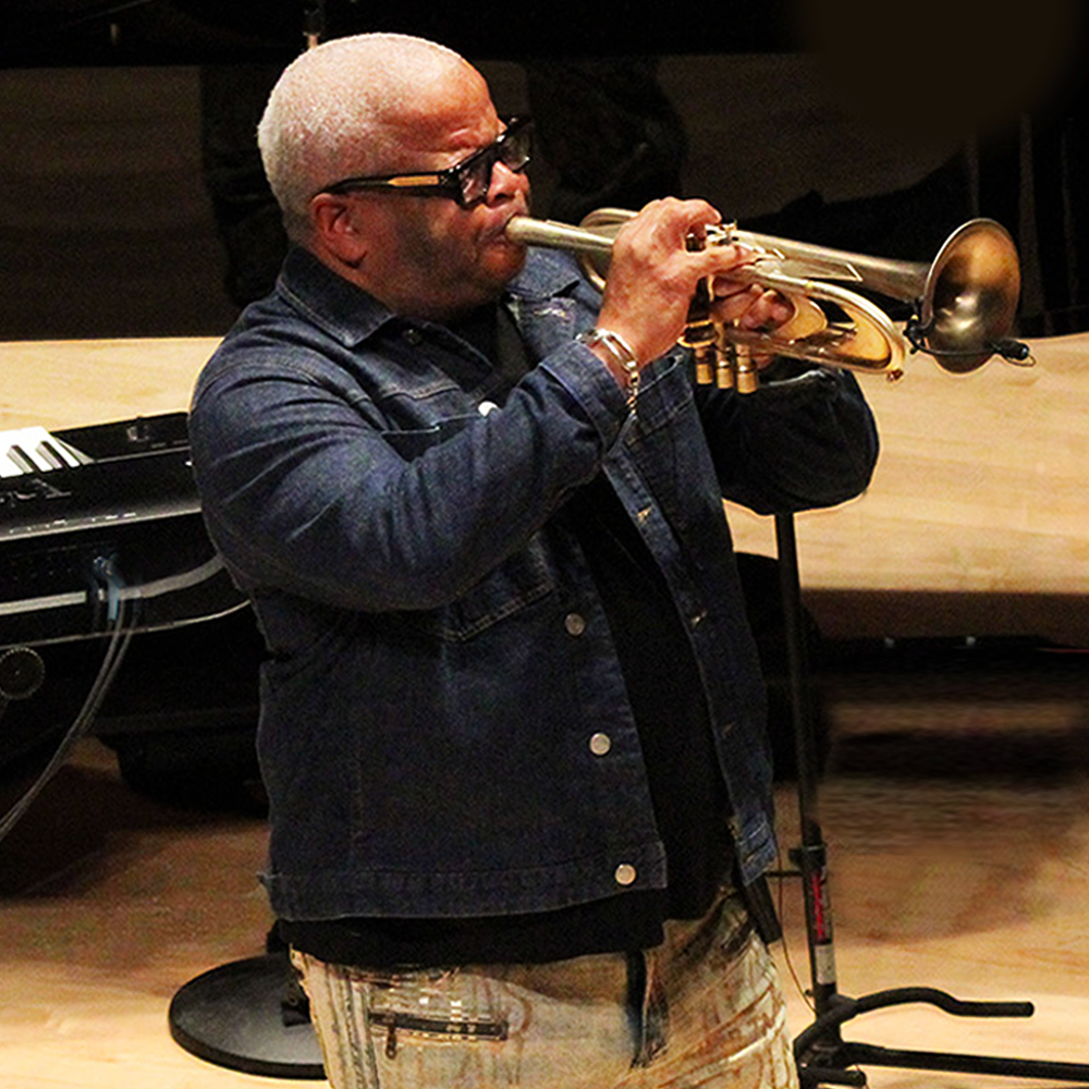 Jazz Musician Playing the Trumpet